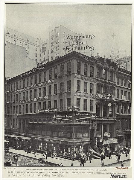 Завод Waterman на Манхэттене. 1910 г.